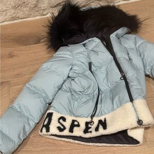 Due trimmed ski snow jacket Aspen